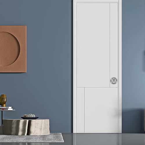 Cerradura para puerta corredera Luxshiny con material de aleación de zinc y fácil instalación, herraje plateado para privacidad en dormitorio miniatura 5