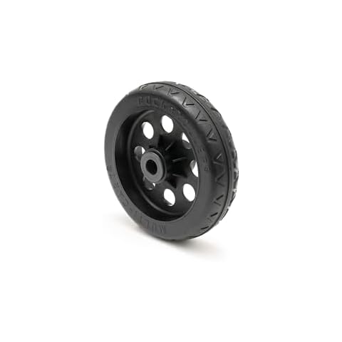 Rock-N-Roller Stealth R-Trac 8" x 2" Caster Wheel 2-Pack for R12 Multi-Carts, Symmetrical Hub Cover