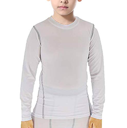 LANBAOSI Boys&Girls Long Sleeve Compression Soccer Practice T-Shirt