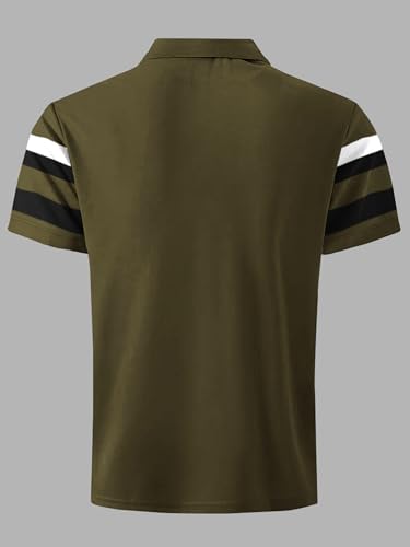 Image of Noble Monk Men's Regular Fit Polo Neck T-Shirt | Half Sleeve | Casual T-Shirt