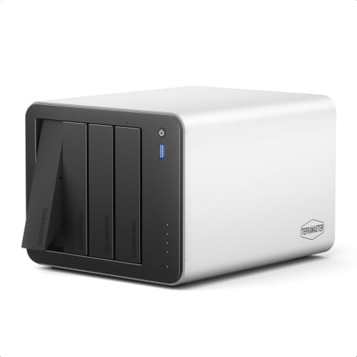 Image of TERRAMASTER F4-425 Pro NAS 4-Bay, Intel N350 8-Core, 16GB DDR5 (Diskless) | 5GbE LAN x 2, M.2 Slot x 3, AI-Native OS TOS 7, OpenClaw Supported, Network Attached Storage for Multimedia and VM (Diskless)