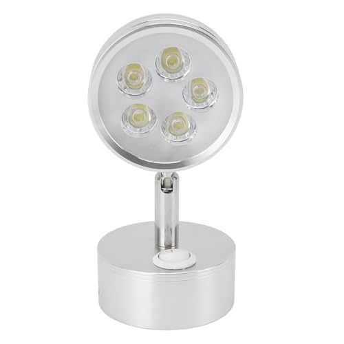 ASHATA Picture Lights for Wall, Painting Frame Lights, 5W LED Beads, Adjustable 90° Downward, Manual Switch Control, Electroplated Aluminum, for Painting Frame Cabinets