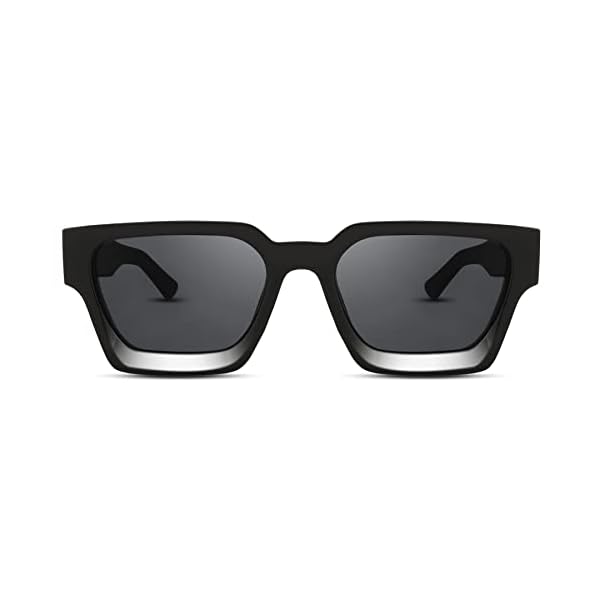 Hycredi Thick Rectangle Sunglasses Women Men Retro Square Chunky Shades 90s Glasses UV400 Protection - Image 6