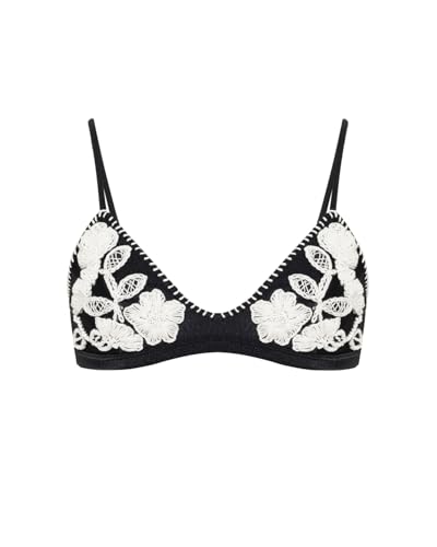 Embroidered Bikini Top