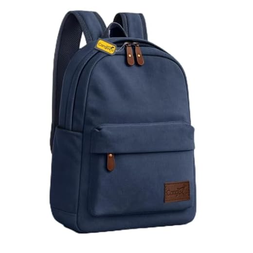 Mochila Masulina Feminina de Lona Super Resistente Reforçada Trabalho Viagens Acampamento com Espaço Interno Super Confortavel (Azul)
