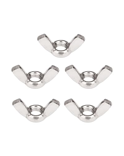 M10-1.5 Wing Nuts - IMScrews 304 Stainless Steel Wing Nuts - Durable Hardware for Home Maintenance and Professional Engineering Pack of 5