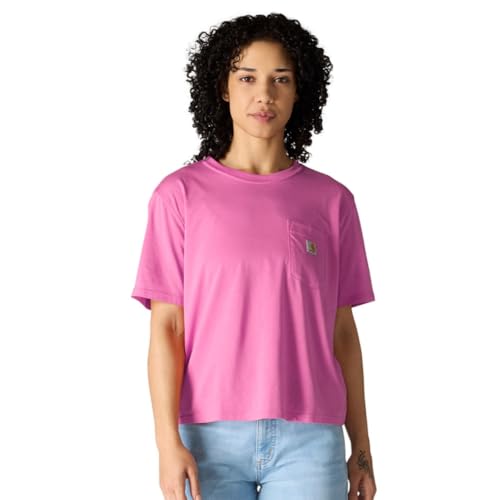 Carhartt Women's Tencel™ Fiber Series Loose T-Shirt, Electric Fuchsia, Large