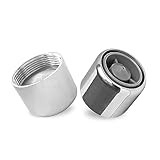 2 unidades de aireador de gran ahorro de agua M22/M24 filtro de grifo, grifo burbujeador de cocina, aireador de latón cromado para baño y cocina (nebulizador – rosca interior M22)