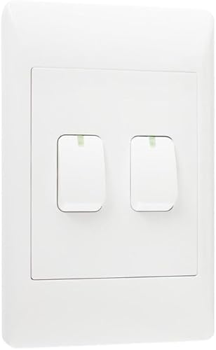 Bright Star Lighting ESW002/2 2 Lever 2 Way Light Switch for 2 x 4-Inch Electrical Box