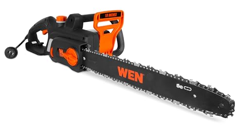 WEN Electric Chainsaw, Corded, 15-Amp, 18-Inch...