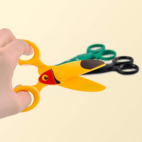 Sopito 3Pcs Children Safety Scissors Toddler Craft Scissors Preschool Training For Kids Cutting Paper #TOP4