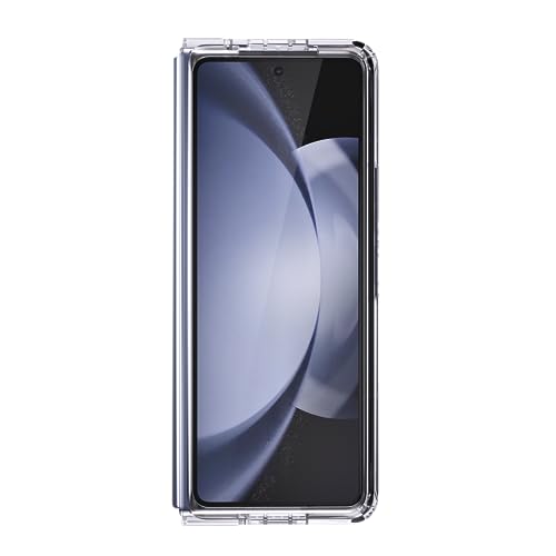 Speck Samsung Galaxy Z Fold 5 Case - Foldable, Scratch Resistant & Drop Protection - Anti-Yellowing Clear Phone Case for Galaxy Z Fold 5 - Presidio Perfect-Clear