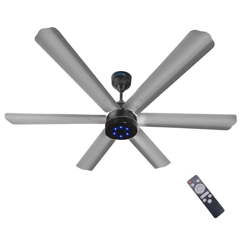 Image of XUGA Jovian F6G-D Premium Smart 1200mm, BEE 5-star BLDC fan,6 Blade,Remote Ceiling fan for Home, 100% Copper Motor,Energy Saving, High Air Delivery,LED(5 Year Warranty)