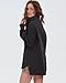 Locachy Womens Casual Oversized Sweatshirt Long Sleeve Button Henley Neck Pullover Tops Fashion Outfits Clothes Black M