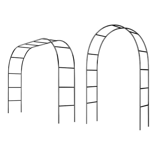Support pour plantes d'extérieur arche fer modulable contre vis-à-vis