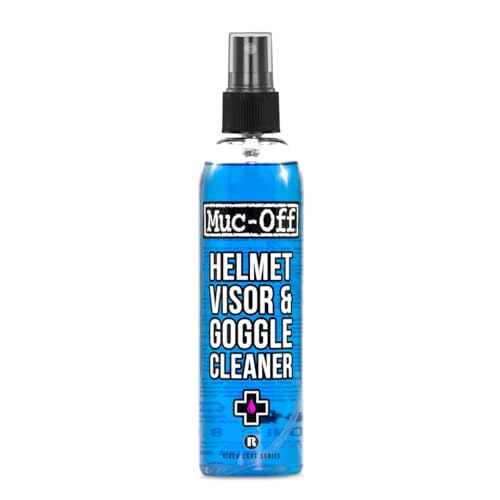 Muc-Off Helmet Visor & Goggle Cleaner - pH Neutral Glasses Cleaner Spray - Solvent-Free and Biodegradable - Safe for All Lenses and Goggles