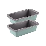 The Great British Bake Off 2lb Loaf Tins, 2pcs Bread Tins for Baking, 900g Capacity, for Banana & White Loaves, Official GBBO Logo, Non Stick Coated Carbon Steel, Duck Egg Blue, 23cm x 13cm x 7cm