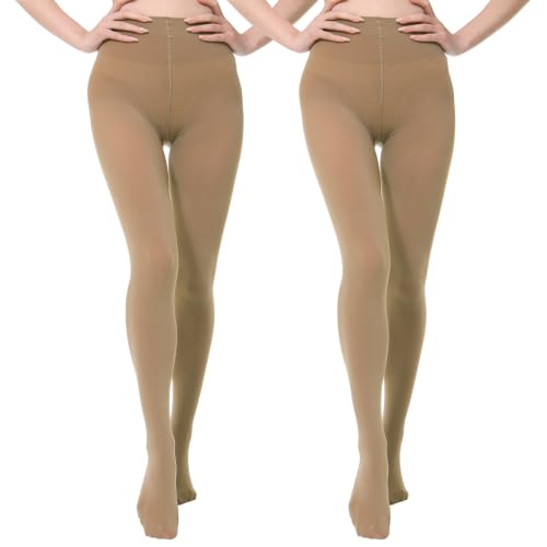 Image of EVERSWE 2 Pairs Pack Women's Opaque Tights