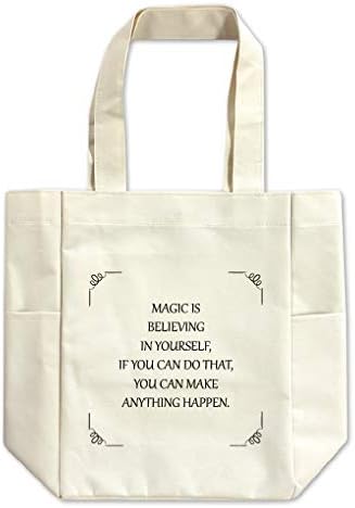 Amazon 英語 名言 グッズ トートバッグ Magic Is Believing 156 コイル Fun Create バスケットボール