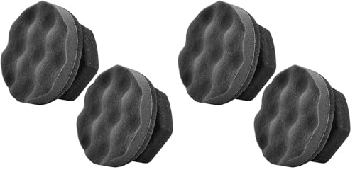 Image of IPELY 4 Pack Large Tire Shine Applicator Pad, Durable and Reusable Hex-Grip Tire Dressing Applicator Pad for Applying Tire Shine