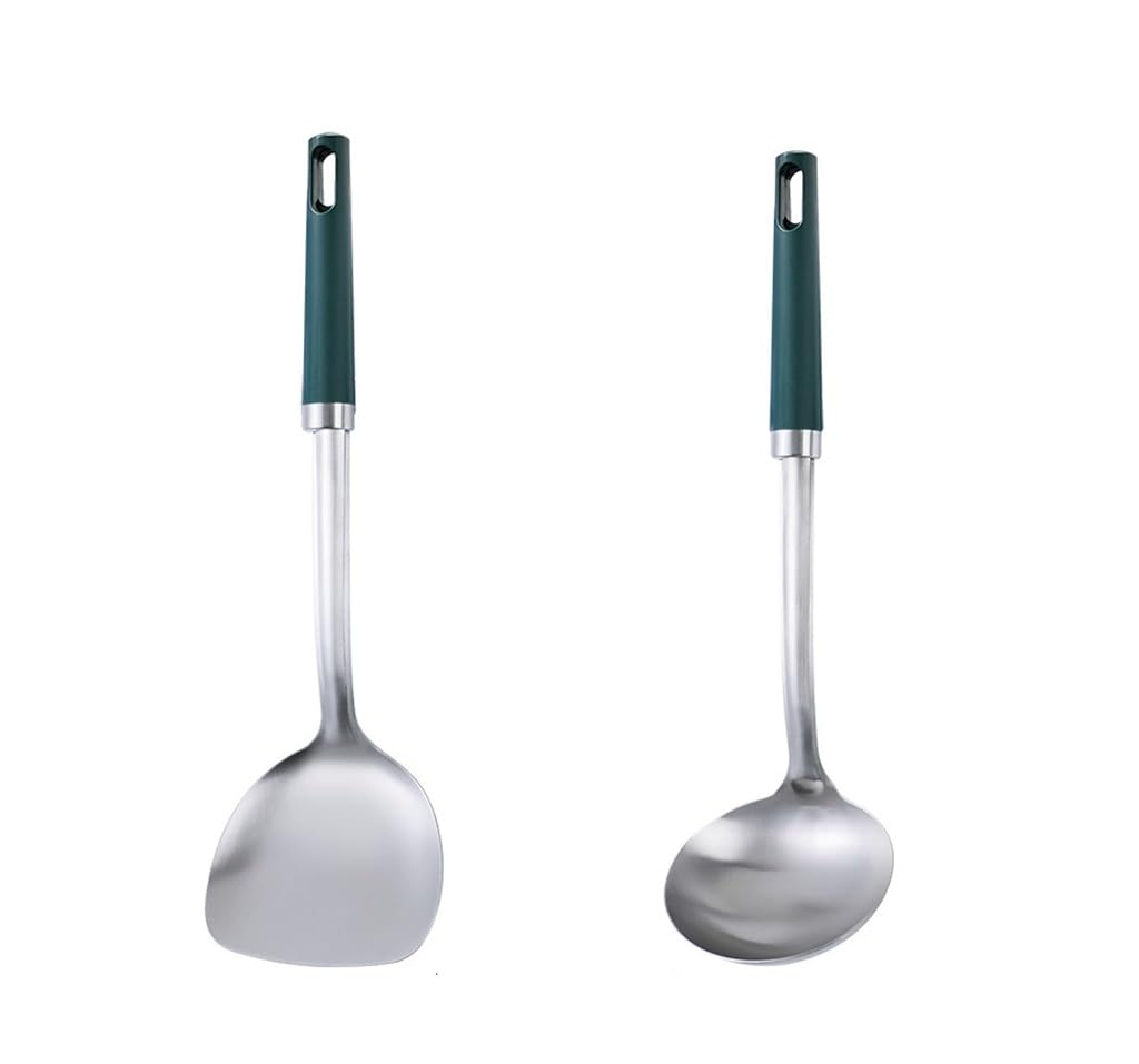 MYUYEE Stainless Steel Spatula Soup Ladle Frying Frying Spatula Cooking Cookware Set Kitchen Household