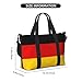 Travel Duffel Bag for Women&Men, German flag Print Weekender Carry-On Bags, Sports Gym & Overnight Luggage Tote