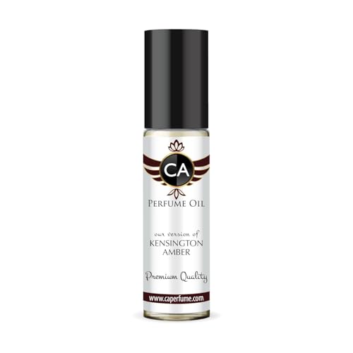 CA Perfume Impression of Kensington Amber Unisex Fragrance Oil Amber Scent Long Lasting Perfumes for Women &amp; Men Travel Size TSA Ready Mini Parfum Body Oil Roll-on 0.33 Fl Oz 10ml
