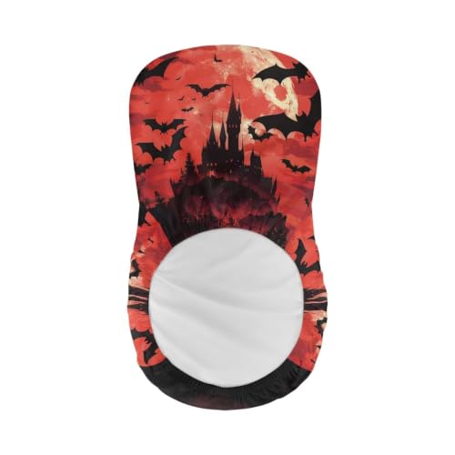 Image of Bat Bar Stool Chair Cover 2 Pack Barstool Slipcovers Counter Stool Chairs Covers with Waterproof Seat Pad Bar Seat Cover with Elastic Bottom