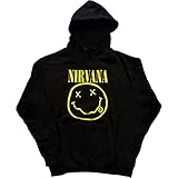 [マンブルズ] ニルヴァーナ パーカ NIRVANA SMILE 正規品 ロックTシャツ関連 (M) 長袖 黒