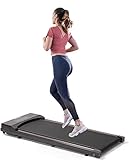 Laufband für den Schreibtisch, für Zuhause, Büro, Joggen, Laufen, ultraflach, schmal, unter dem Schreibtisch, Fitness, Workout, Fernbedienung, Walden F2200 (DE)