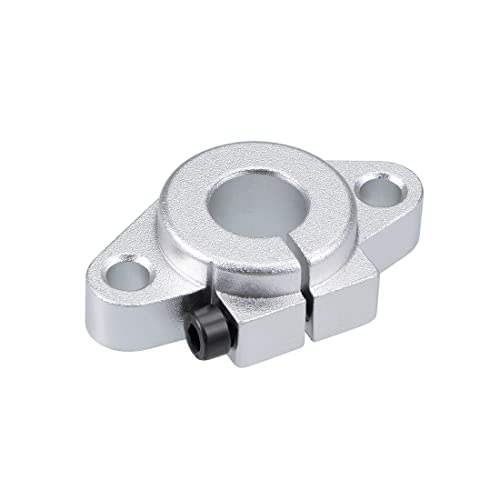 Uxcell 12Mm Shaft Support Shf12 Flange Mount Linear Motion Slide Rail Guide Blocks For Cnc 3D Printer (Pack Of 2) #TOP2