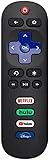 Replacement Remote Control Only for Roku TV, Compatible for TCL Roku/Hisense Roku/Onn Roku/Sharp Roku/Element Roku/Westinghouse Roku/Philips Roku Smart TVs
