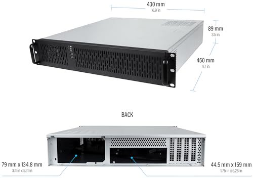 Image of Rosewill 2U Server Chassis Rackmount Case | 4 x 3.5 Bays | 2 x 2.5 Devices | Micro-ATX Compatible | 2 x 80mm PMW Fans | 2 x USB 3.0 | RSV-Z2800U