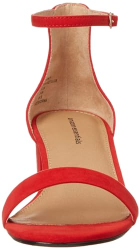Image of Amazon Essentials Women's Two Strap Ankle Strap Block Heel Sandal