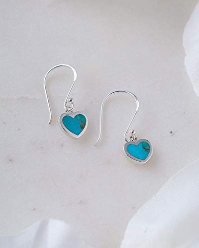 Boma Jewelry Sterling Silver Turquoise Heart Earrings3