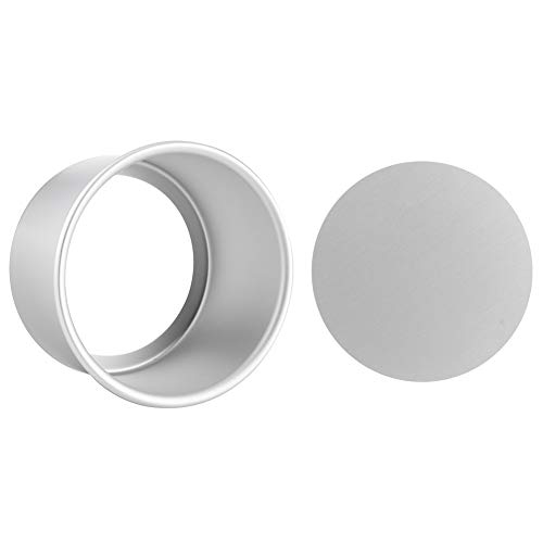 Denash Molde Redondo para Pasteles de Aleación de Aluminio de Primera Calidad con Fondo Extraíble para una Fácil Liberación y Limpieza, Herramienta de Cocina DIY para Hacer Pasteles a Pedido, Ideal