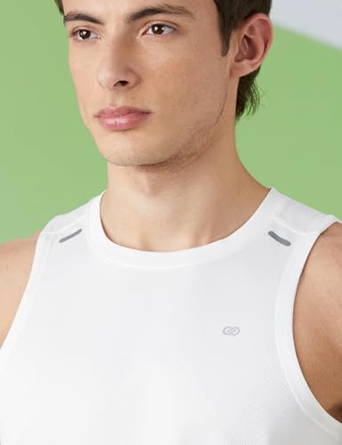 Image of Amazon Brand - Symbol Men's Polyester Color Block Active Regular Fit Sports | Round Neck | Sleeveless T-Shirt