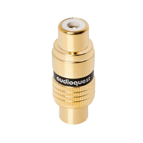 AudioQuest rca2rca-s RCA RCA Gold Cable Adapter – RCA Cable Adapter, RCA, Gold