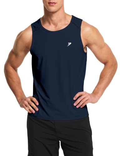 DEMOZU Men's Workout Swim Tank Top Sleeveless Gym Running Athletic Shirts Big and Tall