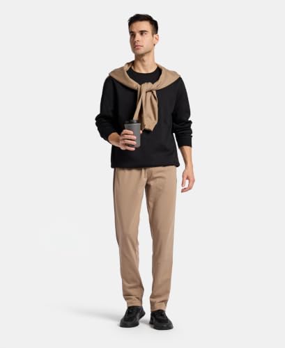 Image of Jockey AM75 Men Super Combed Cotton Rich Slim Fit Trackpant with Zipper Media Pocket