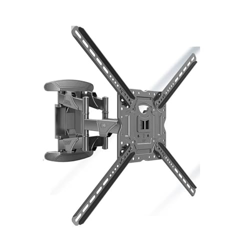 Support TV pivotant 100 lb avec 6 bras articulés et cache-câbles - 2