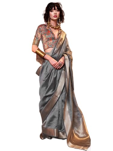 Image of SWORNOF Women's Patola silk saree for Patola festival Wedding silk with rich pallu Design sarees for women with blouse piece