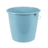 keeeper Erik Wiadro z Metalowym Uchwytem, 10 L, Polipropylen, 28.5 x 28.5 x 26 cm, Niebieski (Nordic Blue), 10 Szt.