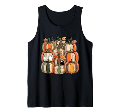 Libro de otoño Calabaza Otoño Bibliotecarios Bookworm Camiseta sin Mangas