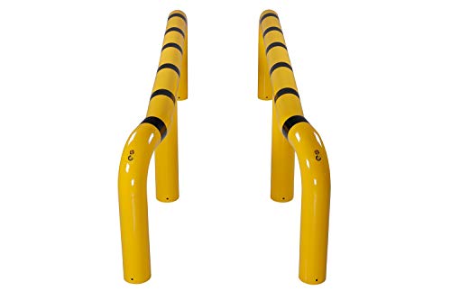 3000-B Dock Wheel Guide - f/ Concreting - 2 Rail Set - Steel - Red/White