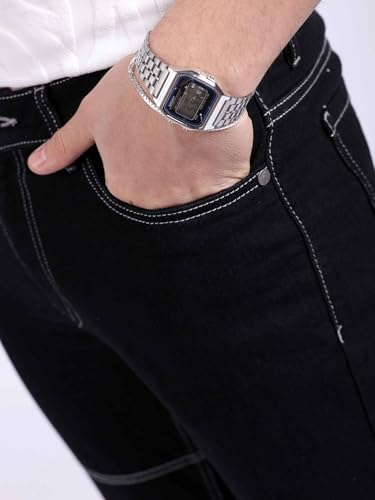 Image of The Indian Garage Co Men Bootcut Solid Mid-Rise Stretchable Jeans
