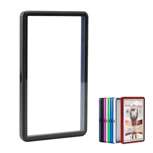 Premium Graded Trading Card Protector - 35pt PSA & CGC Slab Bumper Guard, UV & Scratch Resistant & Magnetic Closure | Aluminum Frame Card Storage Holders for Sports & Gaming Cards (Black)