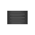 BUILDMART - 10x6 Modern AC Vent Cover - Decorative Black Air Vent - Standard Linear Slot Diffuser - Register Grille for Ceiling, Walls & Floors - Texas Buildmart