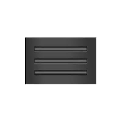 BUILDMART - 10x6 Modern AC Vent Cover - Decorative Black Air Vent - Standard Linear Slot Diffuser - Register Grille for Ceiling, Walls & Floors - Texas Buildmart