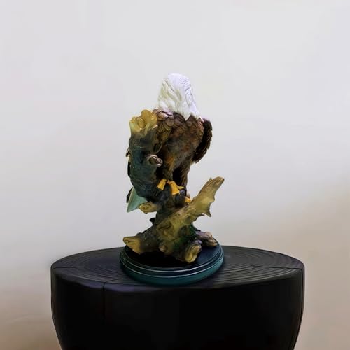 Estatua de águila calva de resina 12.9 pulgadas miniatura 6